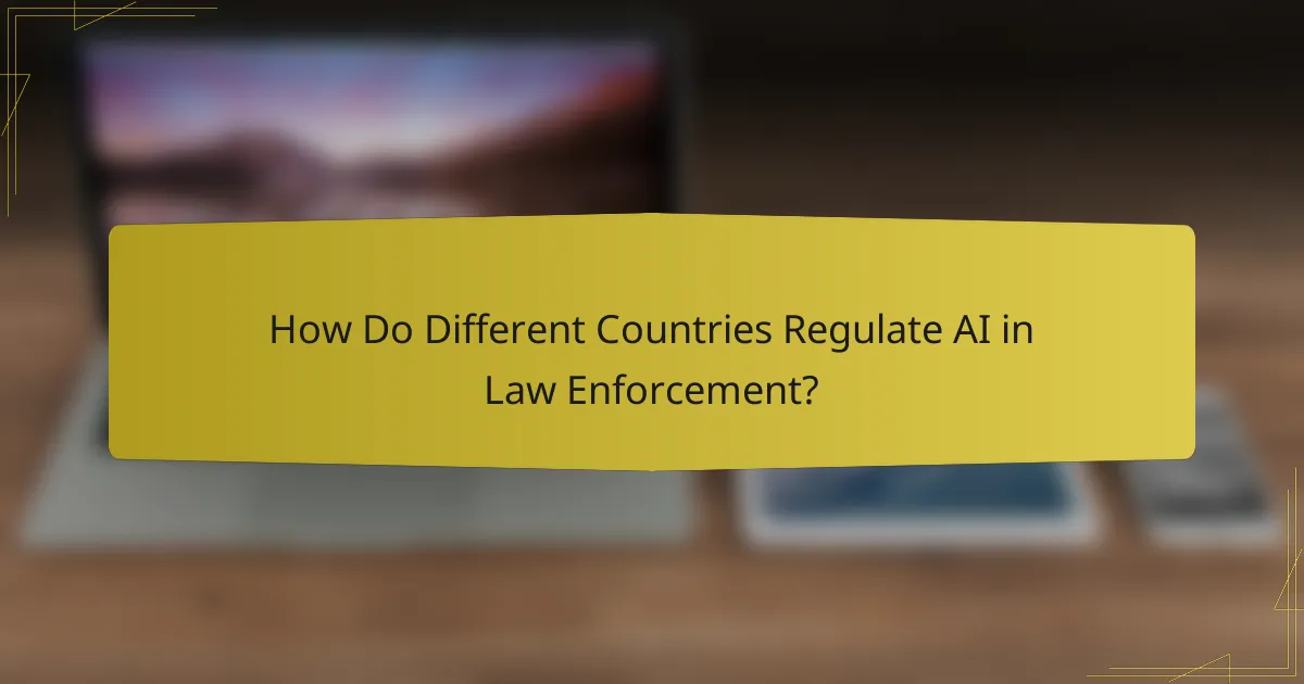 How Do Different Countries Regulate AI in Law Enforcement?